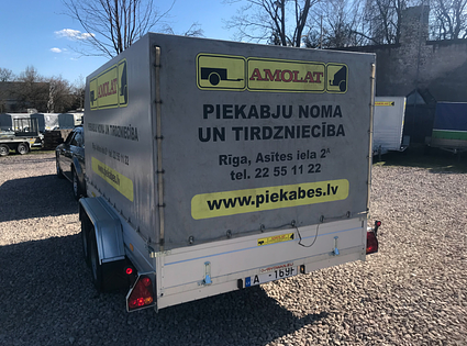 AMOLAT / Divasu piekabe ar tentu
