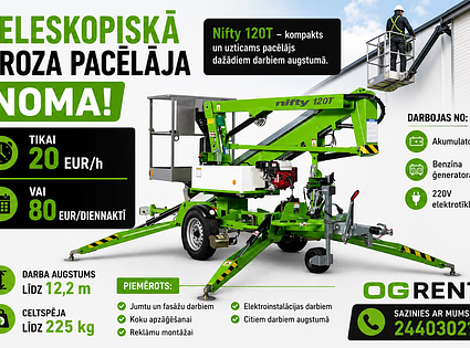 LIFTING CRANES - Teleskopiskā groza pacēlājs